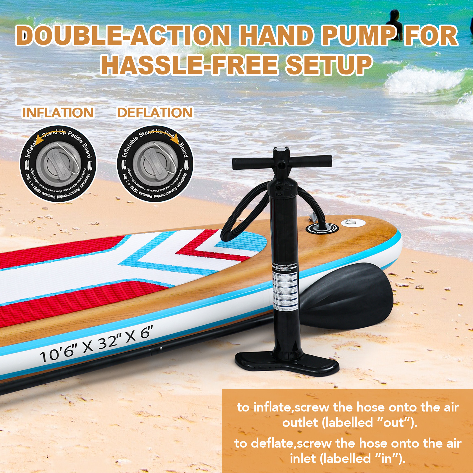 Spatium High-Quality Inflatable SUP Board for Adults - Includes All Essential Accessory Pack