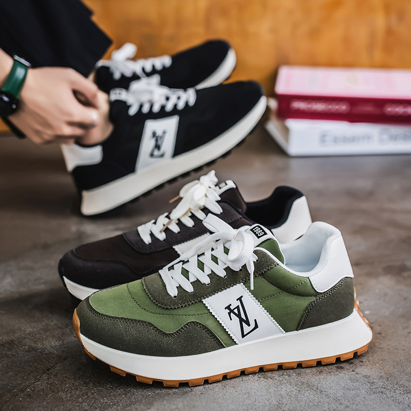 2025 Men's Fashionable, Casual and Versatile Sneakers - Dad Shoes Shoes Breathable Comfortable Retro Spring and Autumn Bottom Trendy Shoes new de