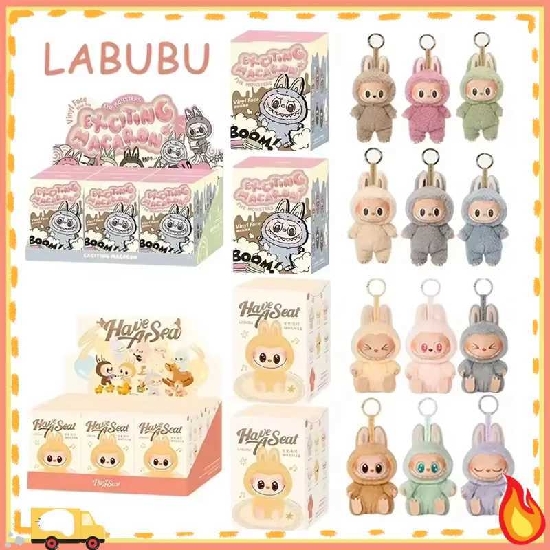 Labs Heartbeat Macaron Enamel The Monsters Face Blind Box Pvc Figurine Tabletop Ornament Kaii Doll Kid Birthday GiftXJ250506