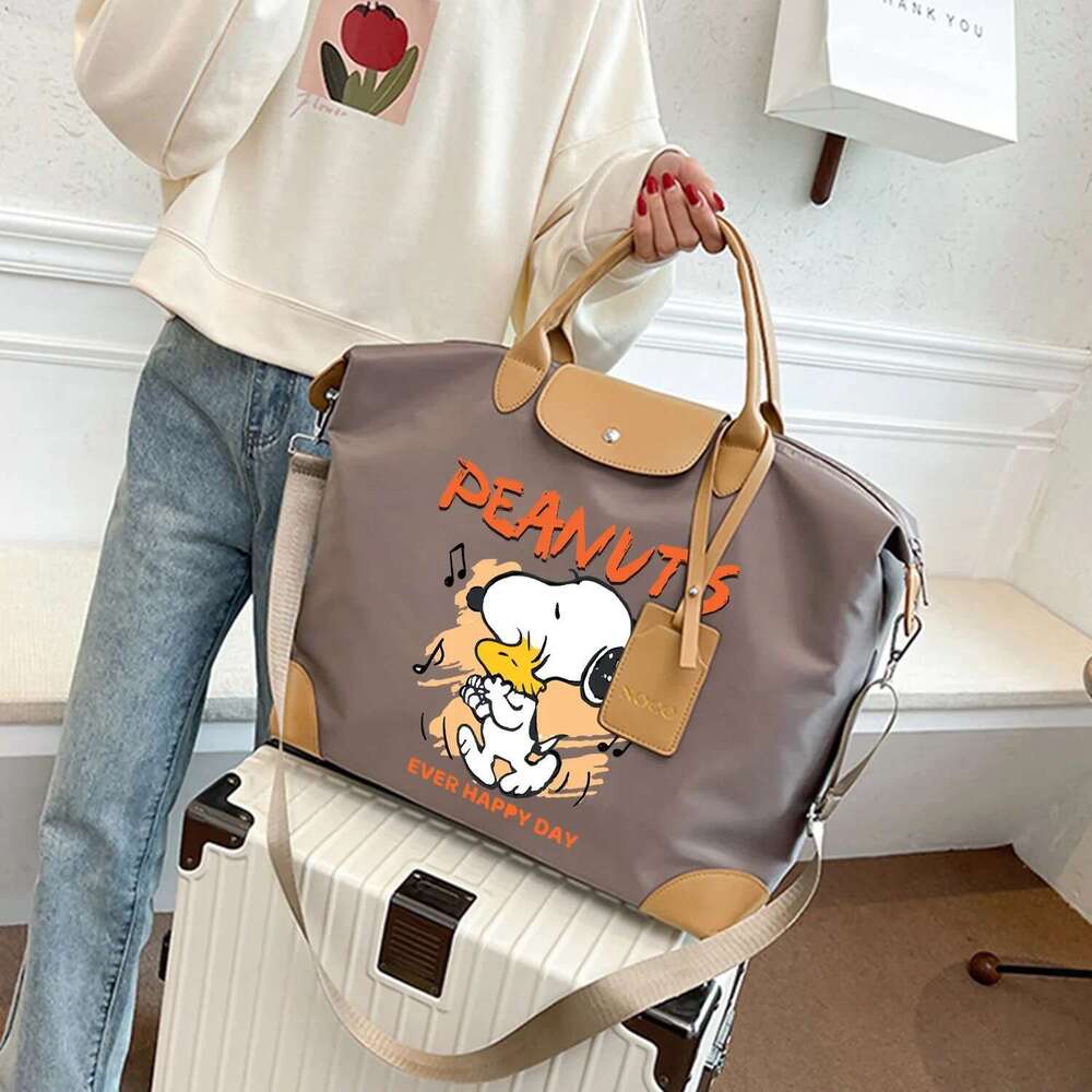 Snoopys Tote Travel Portable Handbag Lage Binding Bags Packaging Bag Anime Figure Shoulder Strap Pack Women Men Gifts