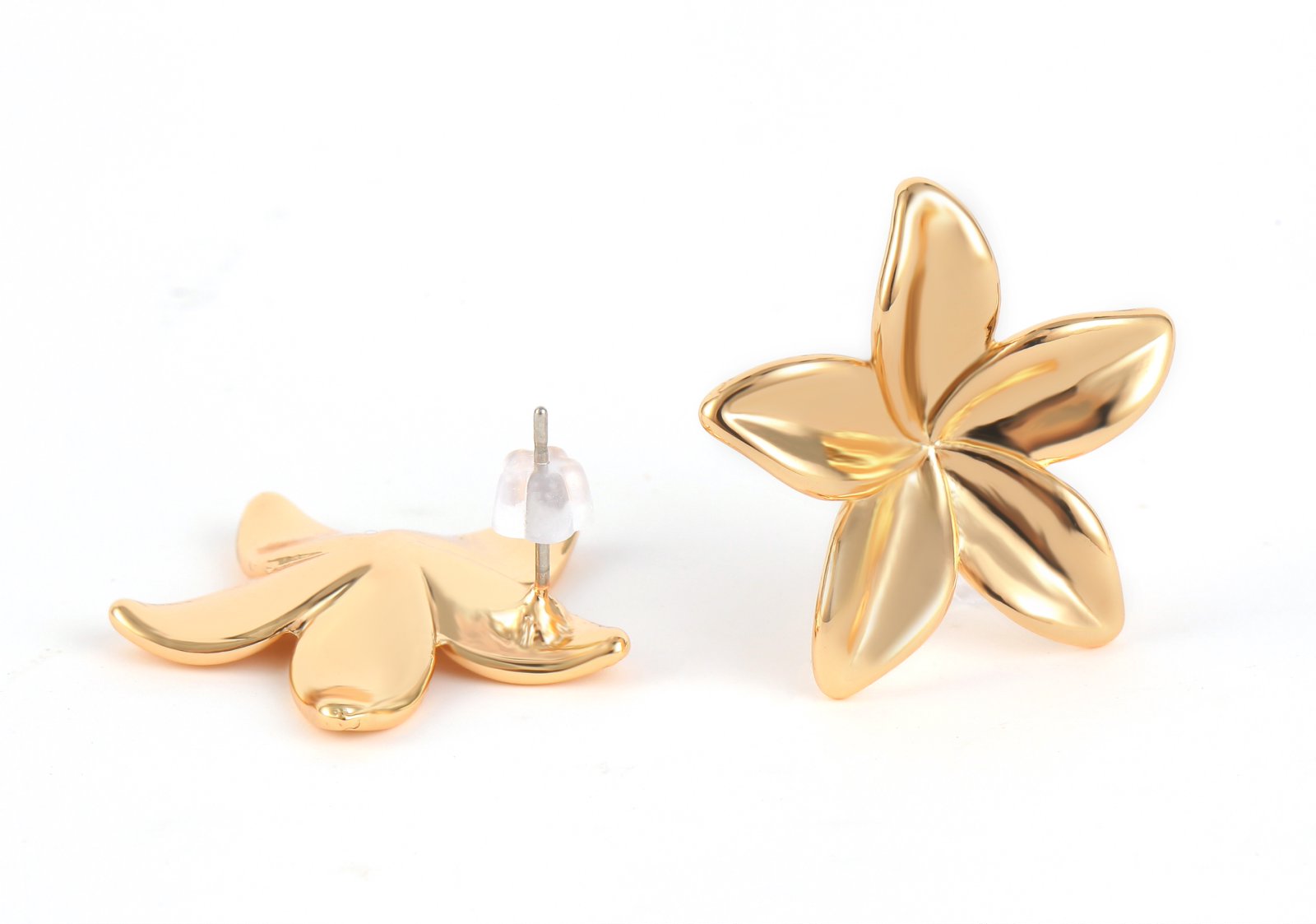 Oval Dangle Design Hammered Metal Finish Textured Gold Drop Earrings a wide variety of styles Full of high-end feeling