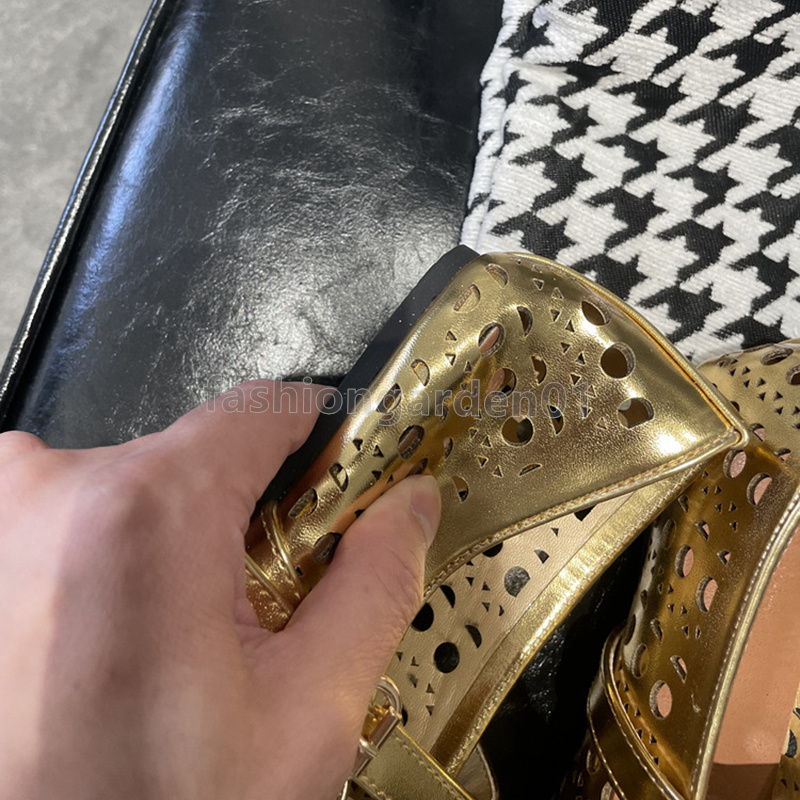 free shipping designer ballet flats heels loafers womens luxury shoes shallow mouth round toe cut-outs spring summer one-line buckle strap women dress