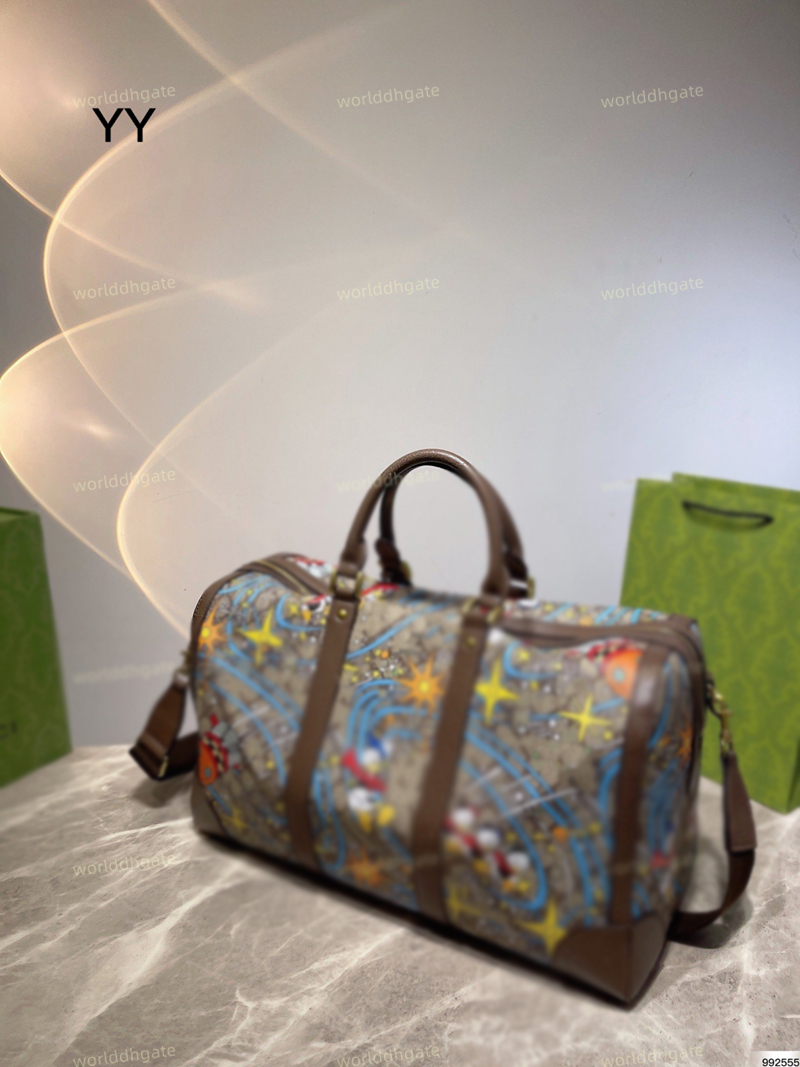 2025 Top Fashion men Duffel Bags women travel duffle bag Brown flower luggage large capacity sport handbags Designers Tote
