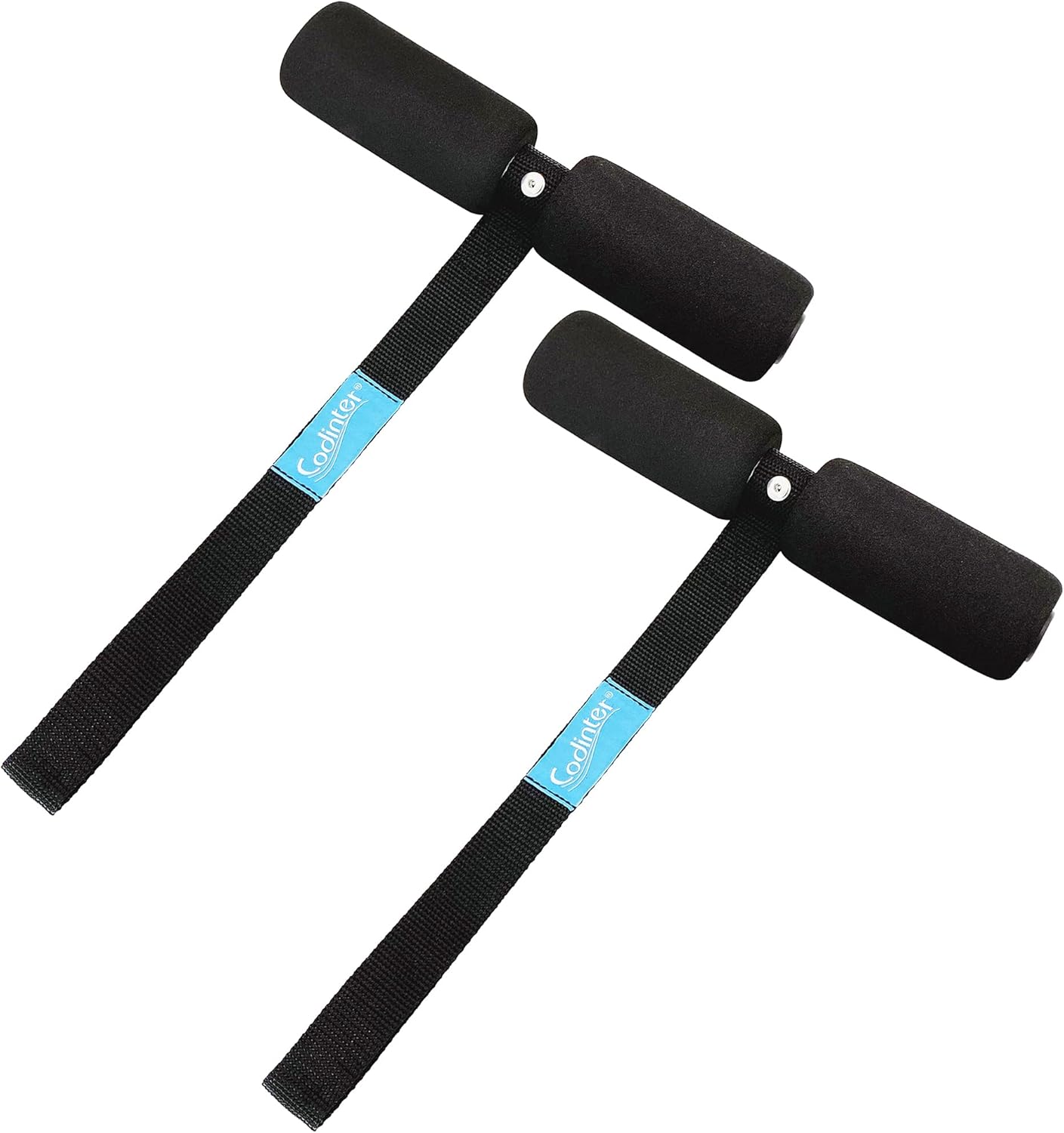 Quick Hood Loops, T-Shaped Hood Anchor Straps with Solid Aluminum Core for Car Trunk Secure Kayak Bow/Stern Tie-Downs-1 Pair Black