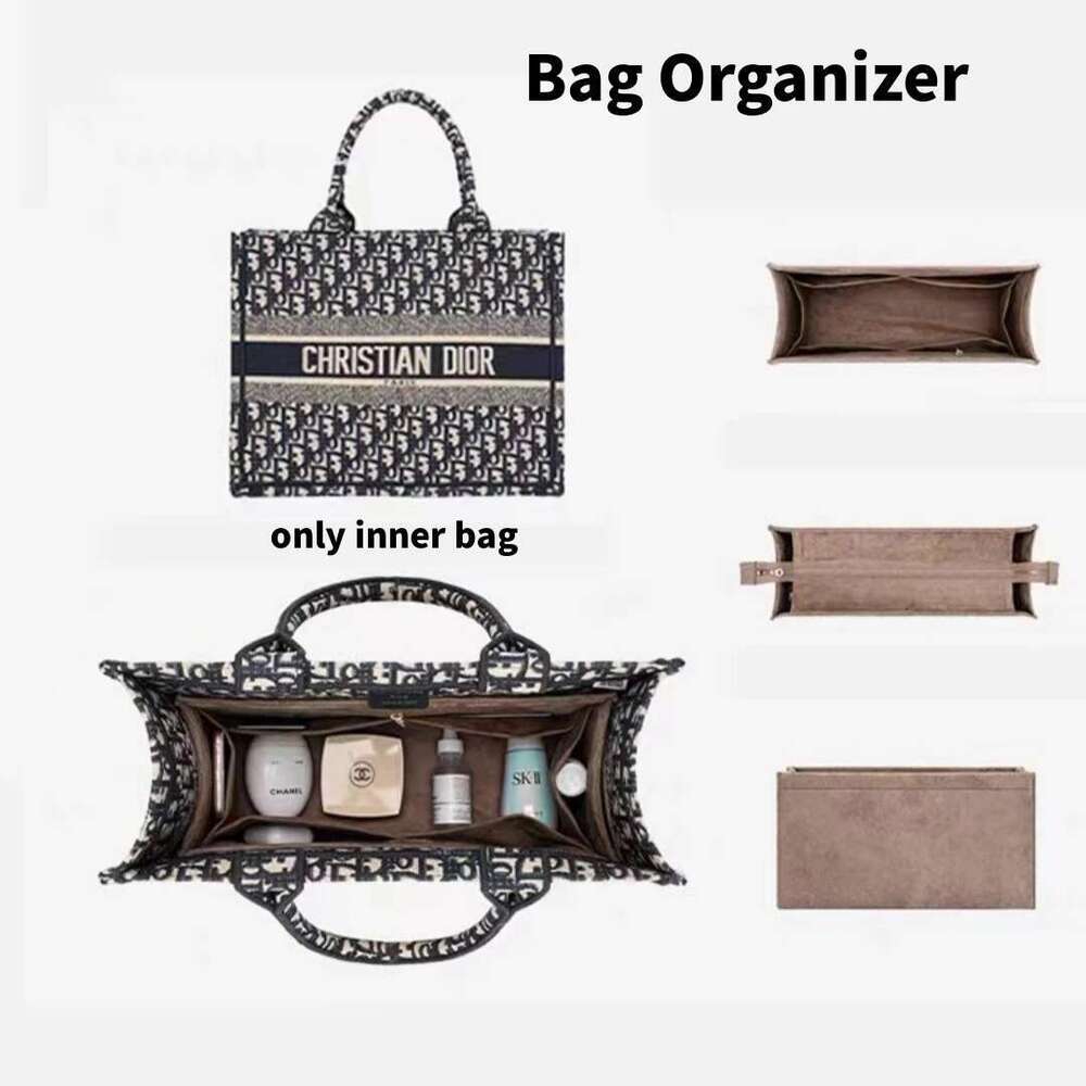 Only inner Bag Organizer Insert For Book Tote Organiser Divider Shaper Protector Compartment Inner Lining