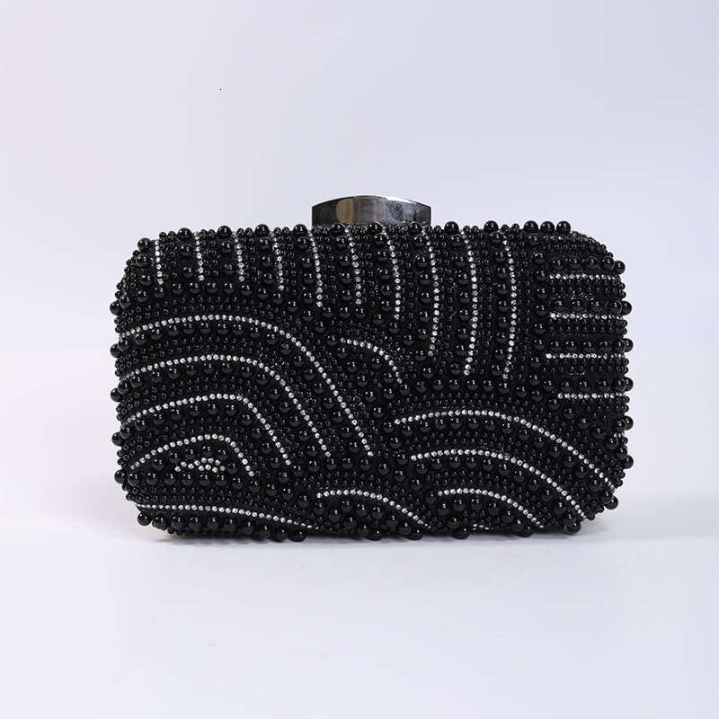 Dinner Bag Pearl Handmade Bead Embroidery Set With Diamonds Banquet Dress Women S Elegance Handheld Bag KQ