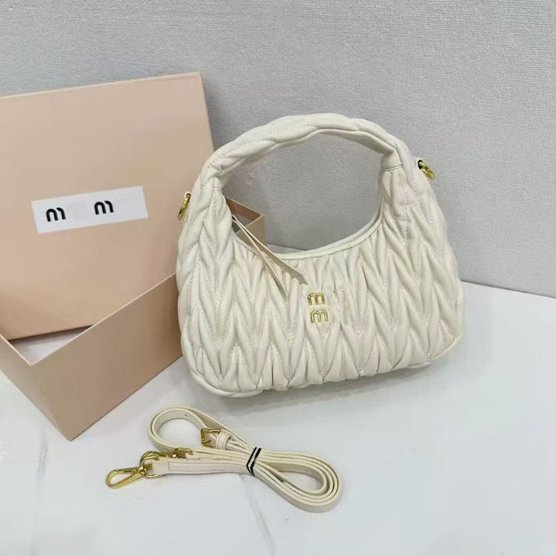 Designer Bag 2025 Women's and luxurious dumpling bag, high-quality underarm crossbody handbag, women's single-shoulder crescent-shaped bowling crossbody women's bag