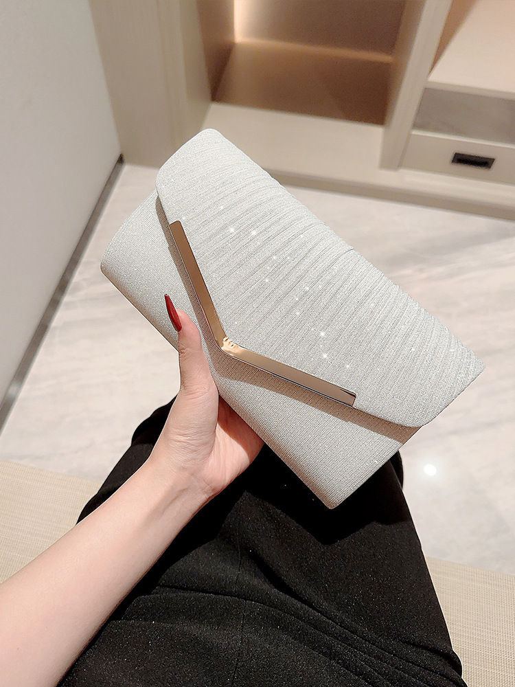 New Simple Series Women's Designer Top Brand High Quality New Hundred Fold Handbag Party Evening Dress Small Square Bag Wallet Underarm Bag