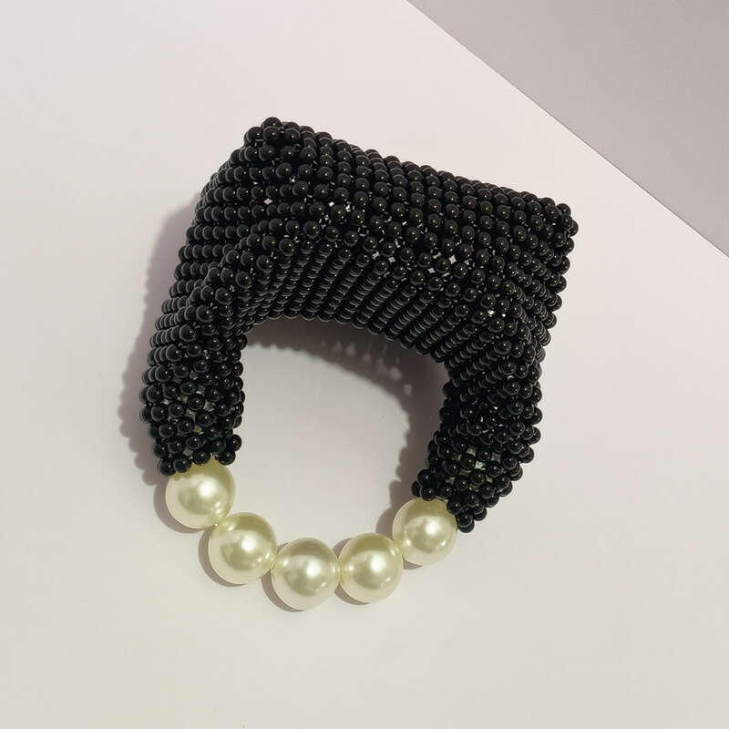 Dinner Bag Handmade Woven Banquet Beaded Large Pearl Bag Internet Famous New Summer Handbag KQ