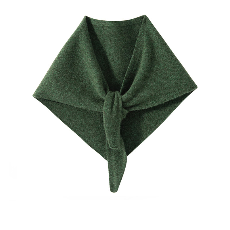 K648 100% pure cashmere small triangle scarf for women knitted scarf neck protection scarf new shawl exterior scarf
