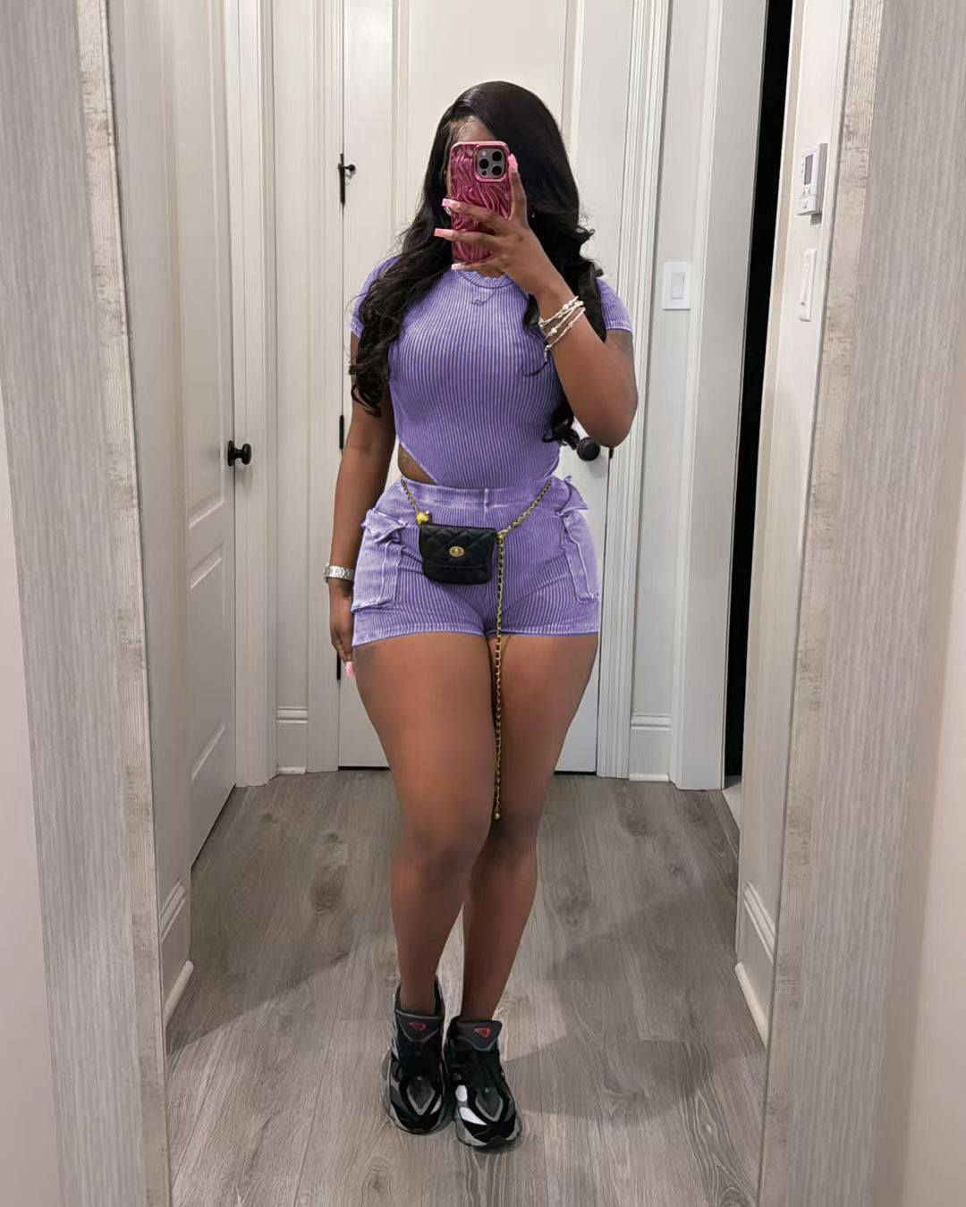 Women Tracksuits Two Pieces Set Deisgner 2025 New Fashion Casual Washed Jumpsuit Shorts Set 6 Colors