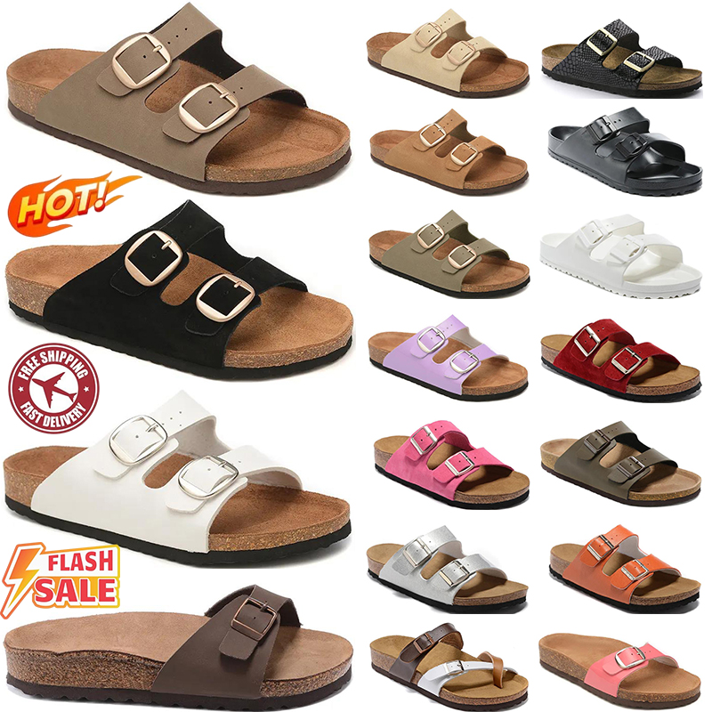 2025 free shipping designer birkinstocksandal sandals men women clogs black brown light pink olive blue sude leather mens slides outdoor slippers shoes