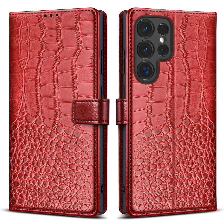 Flip leather wallet case for Samsung Galaxy S25 Ultra S24 S24FE 5G S23 FE S22 Plus S 25 24 S22Ultra S23Ultra S24Ultra S25Ultra