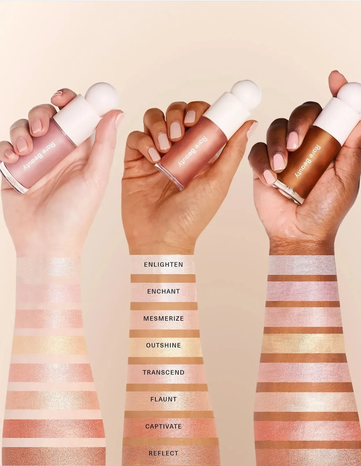 New 15ml Rare Beauty Positive Light Luminizer Makeup Highlighter Enlighten Face Cosmetics Good Quality Liquid Highlighters free shipping