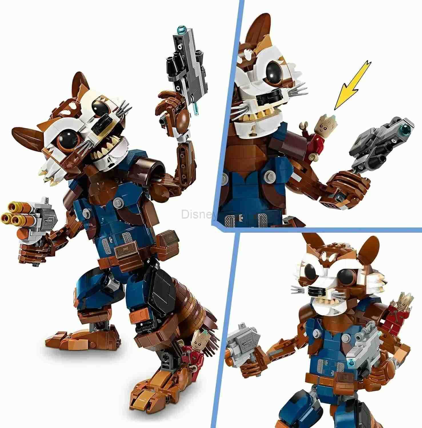 Disney toys Rocket Baby Compatible 76282 Building Kit Toys For Boys Bricks Baby Figure Model Play Display Gift For Kids Constructor Toy Y250507