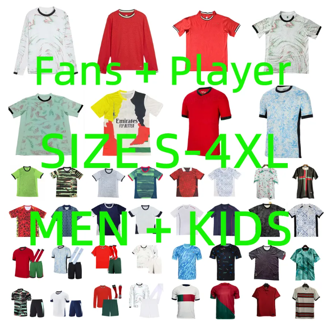 Portugal soccer jerseys 2024 2025 2026 MEN SET KIDS KIT Player versoin PEPE JOAO FELIX RONALDO football shirts DIEGO J. BERNARDO NEVES 24 25 26 Portuguesa long sleeve