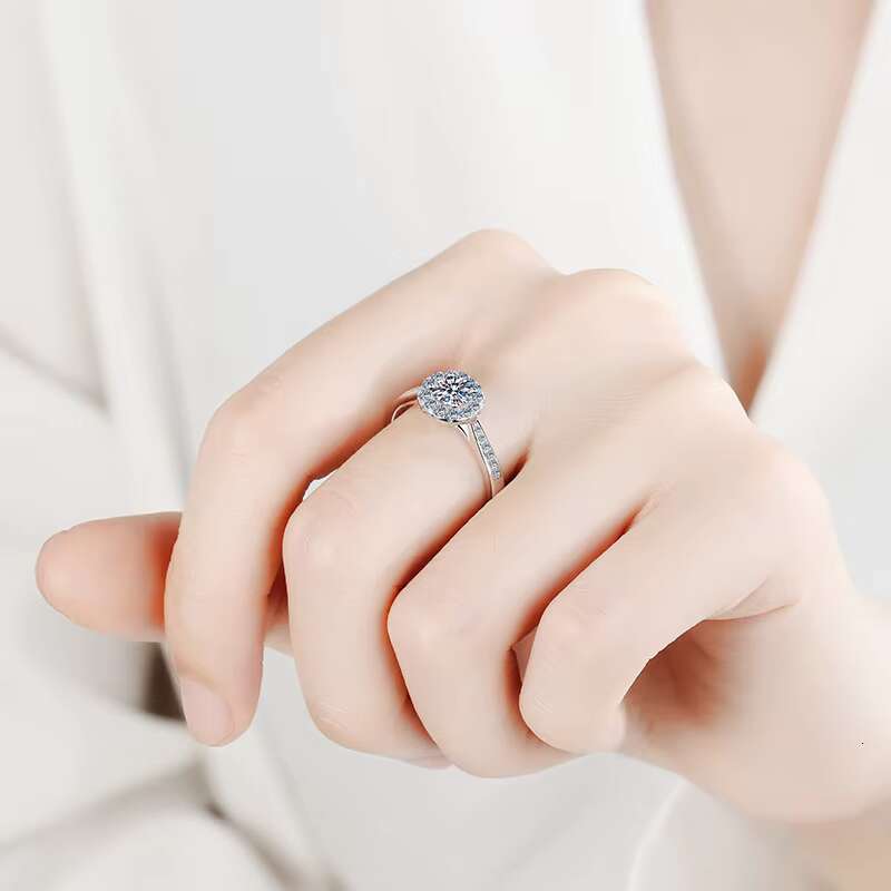 Best Selling Moissanite Diamond Man Ring Women Mens Custom Women Finger Promise 925 Silver Engagement Rings