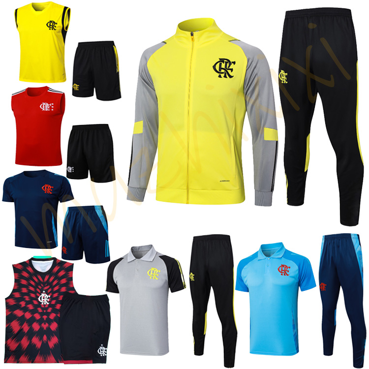 2024 2025new Flamengo Tracksuits Training suit Wear Kit Suit 25 26 Flamengo Soccer Jerseys Half Zip Tracksuit Football men and kids suit chandal futbol Sportswea