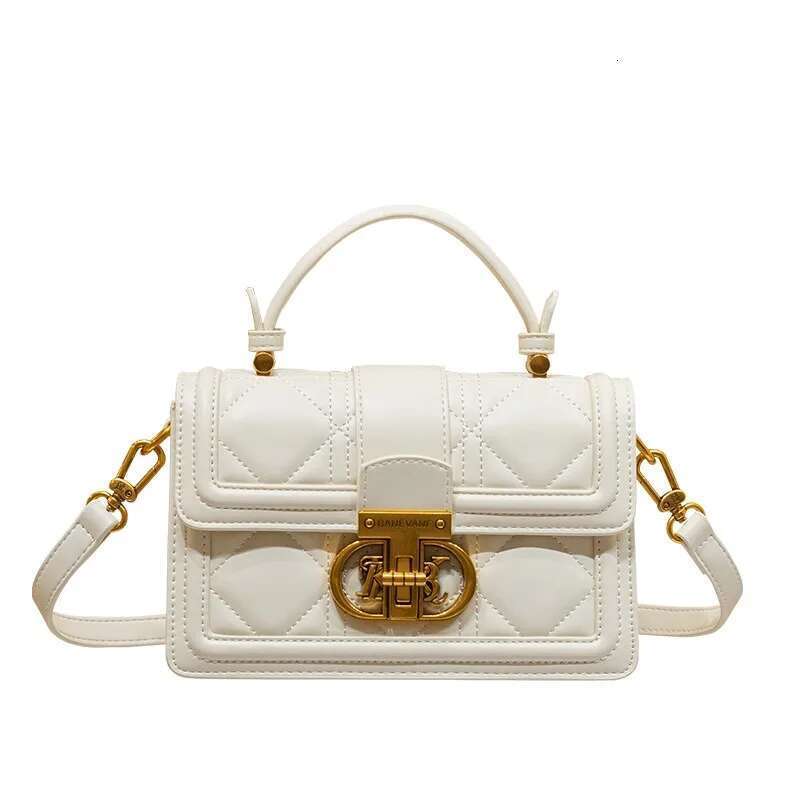 Women's dia grid genuine leather handbag, women's 2024 new high-capacity high-end single shoulder crossbody bag