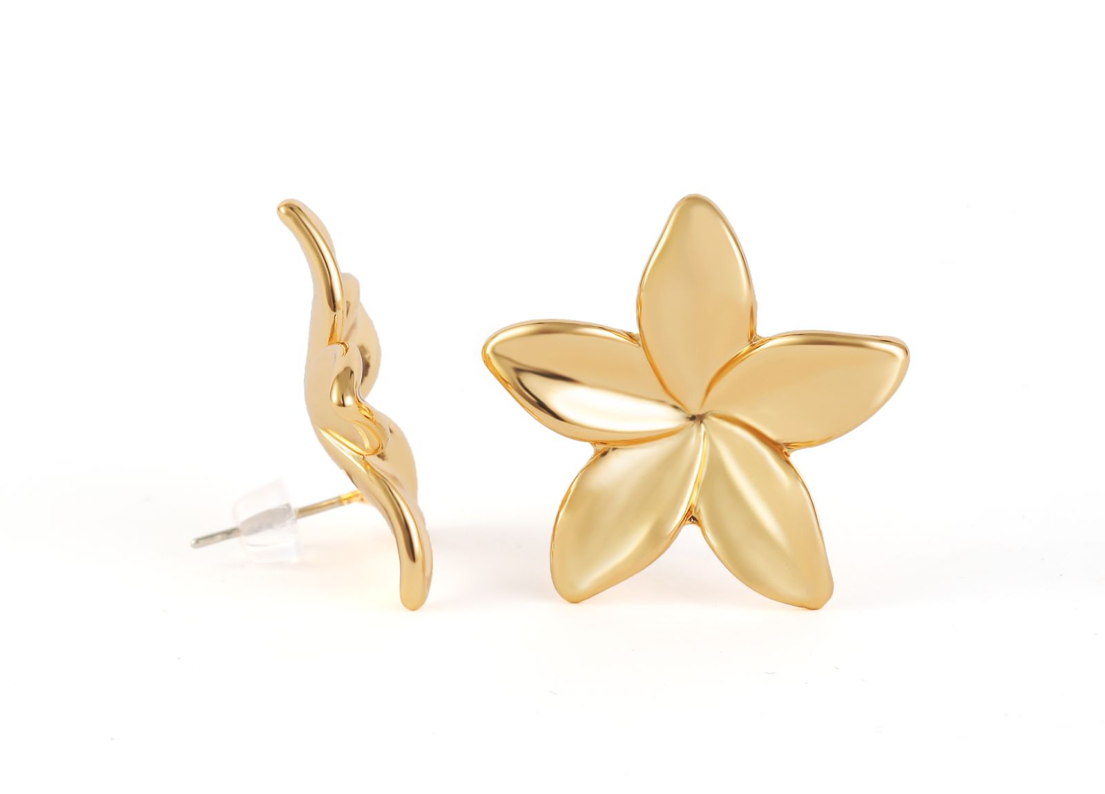 Oval Dangle Design Hammered Metal Finish Textured Gold Drop Earrings a wide variety of styles Full of high-end feeling