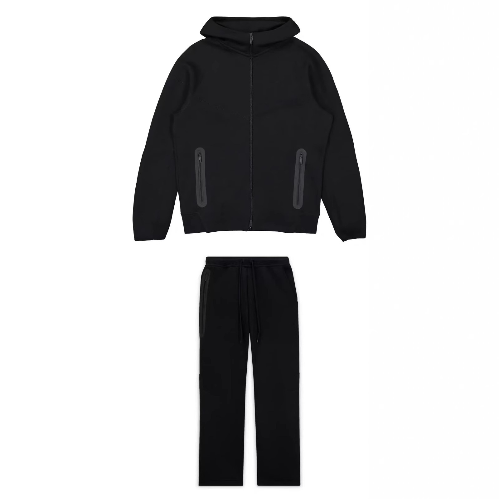 New loose casual jacket, hooded sweatshirt, sweatpants set for autumn and winter of 2023-454