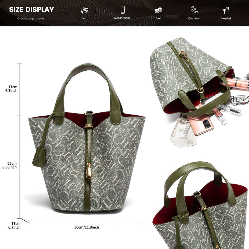CHCH 2025 New Trendy Open Pocket Handbag Convenient Handheld Tote Women's Fashion Bag