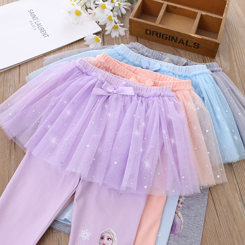DISNEY Frozen Elsa princess girls designer baby girl designer clothes clothes Children summer wear girls' shorts skirt and pants.