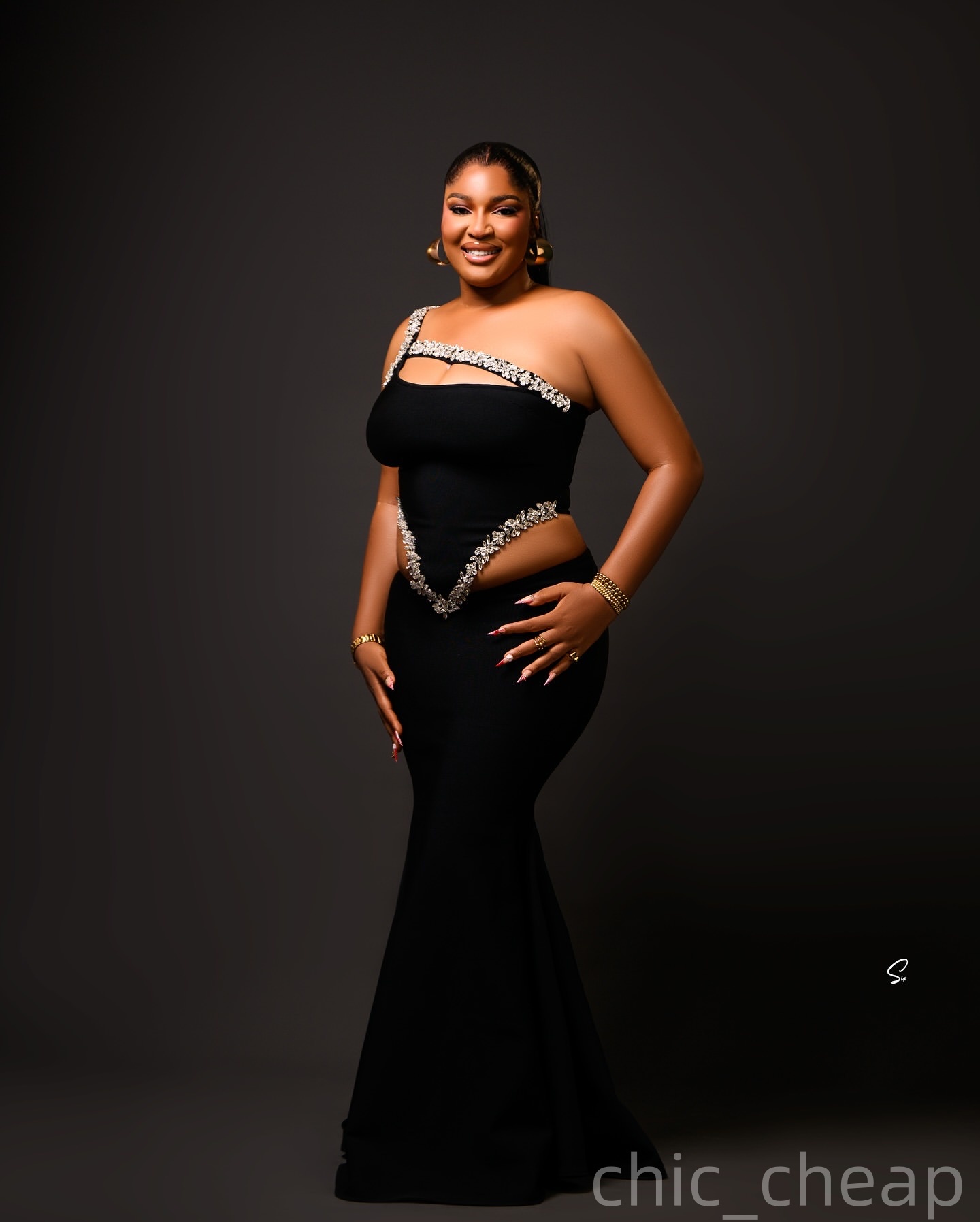 Black Mermaid Plus Size Prom Dresses 2025 One Shoulder Satin Crystals Evening Formal Party Second Birthday Engagement Gowns Dress For Special Occasion