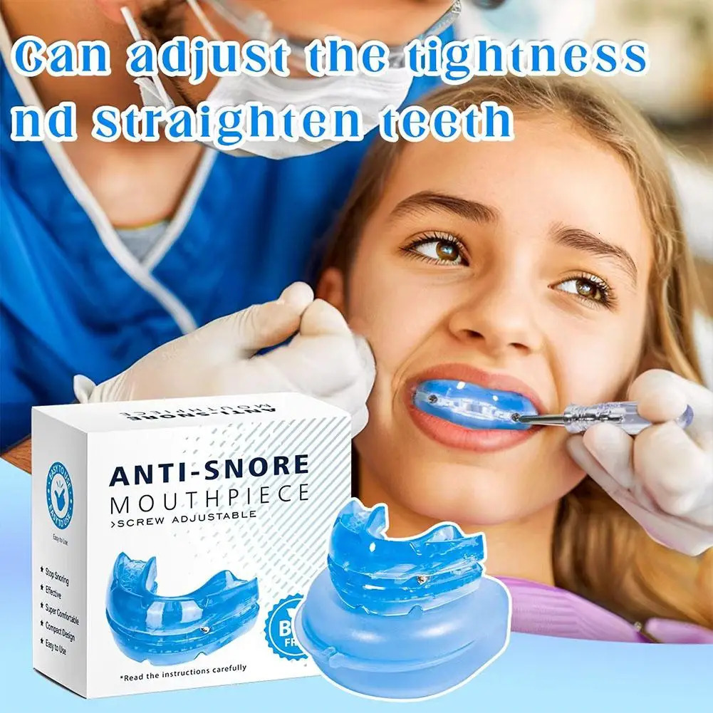 Adjustable Anti Snoring Mouth Guard Anti-Snoring Mouthpiece Sleeping Devices Bruxism Snoring Stopper Improve Sleep Mouthpiece 250506