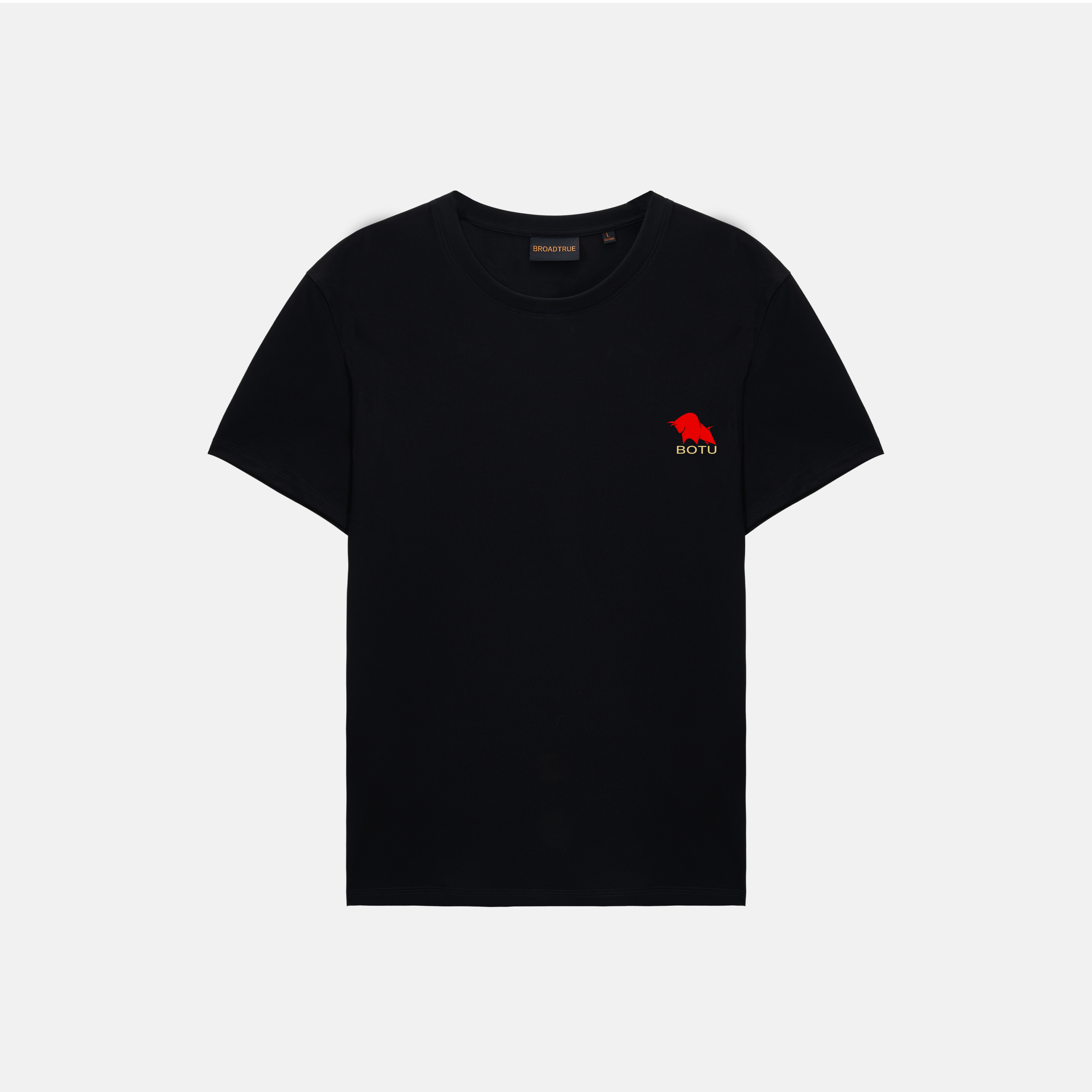 BROADTRUEUnisex Breathable Cotton T-Shirt Durable Screen Printed Design for Everyday Wear