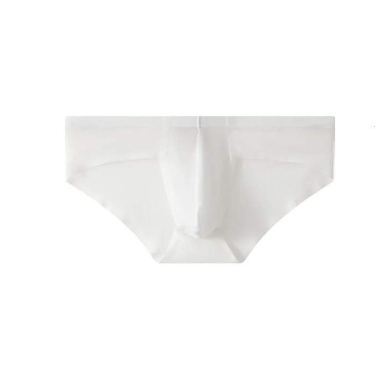 1 piece of PC mens underwear ice silk triangle pants for summer cool breathable comfortable seamless and sexy Ushaped invisible shorts dress 250430Z