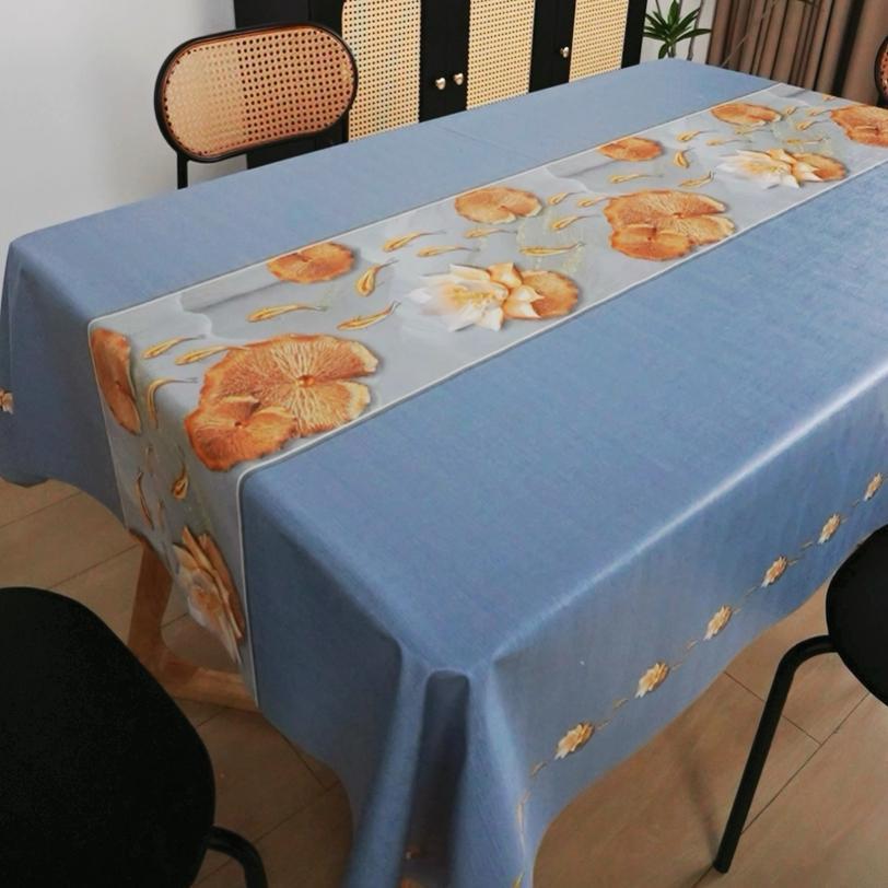 XX0363 new high-end light luxury tablecloth waterproof, oil-proof, scalding-proof and wash-free PVC simple tablecloth tablecloth coffee table cloth