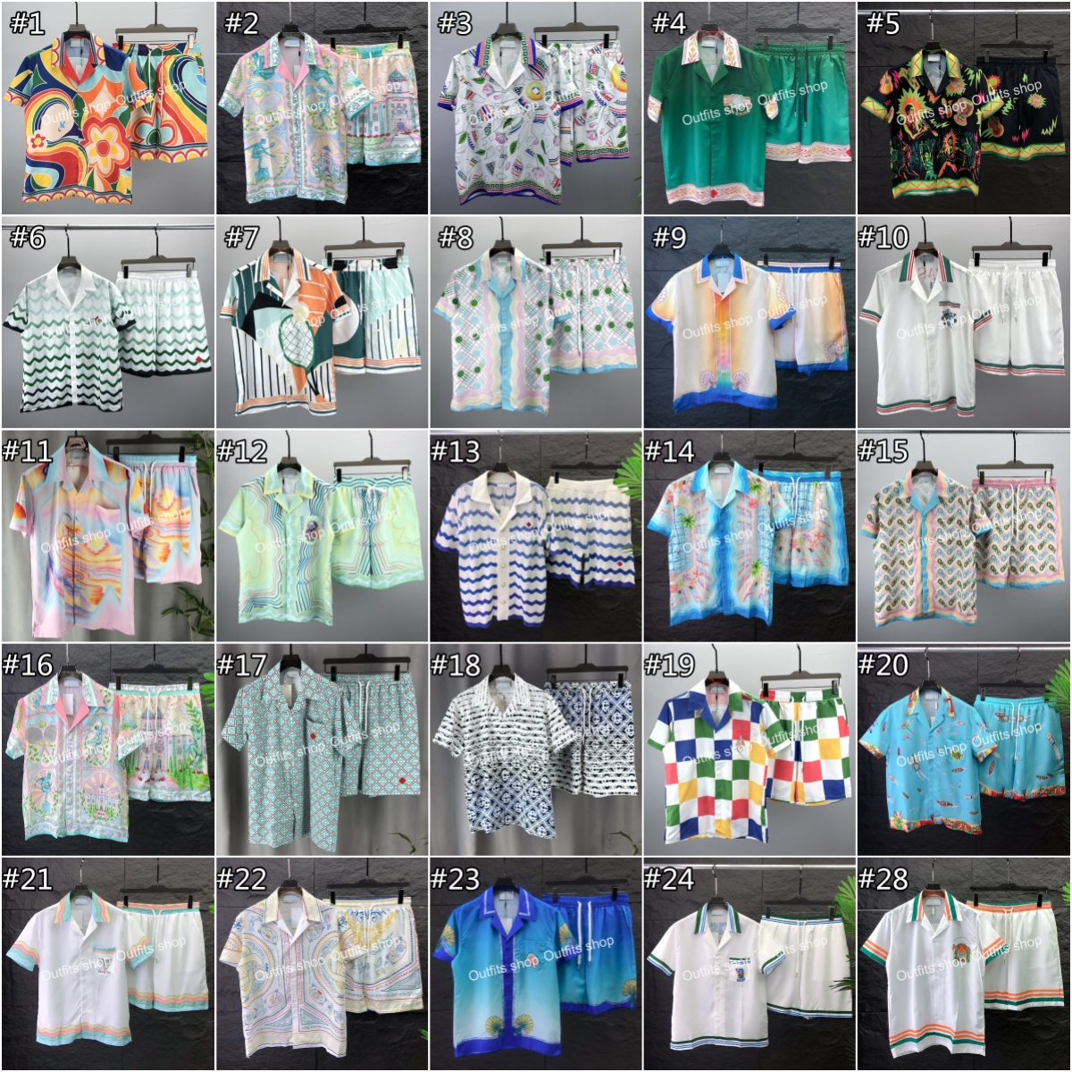 Summer Beach Couple Tees T shirt Printed Colorful Tshirts Women Short T-shirts Size M-3XL