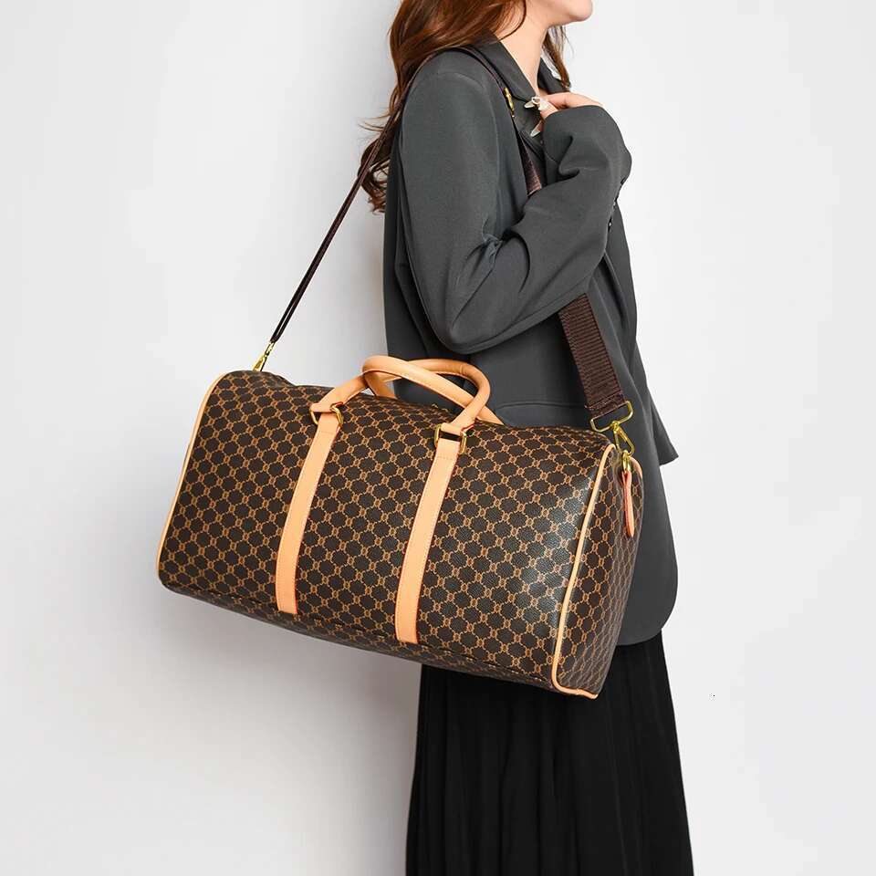 Women's Classic Boston Handbag Large Capacity Elegant Duffle Bags for Women Weekend Lage Travel Shoulder Bag