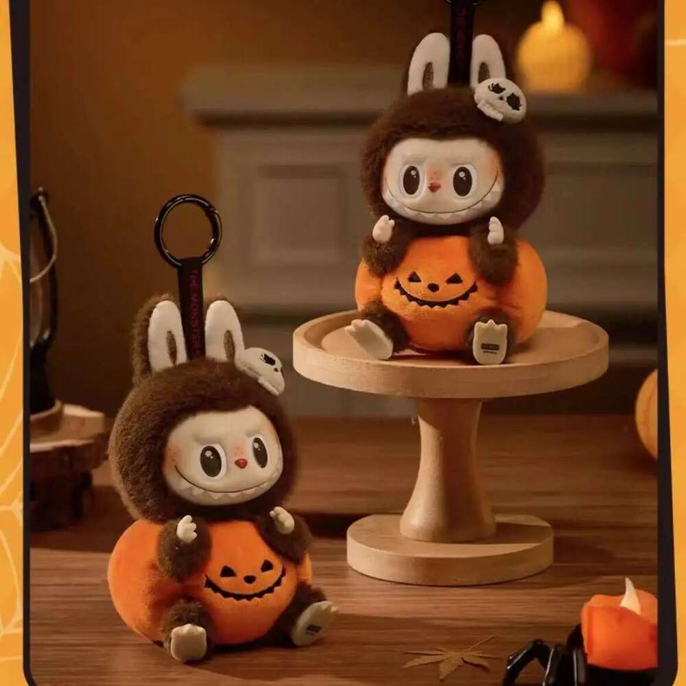 Lababu Halloween Blind Box Series Pumpkin Monster Carnival hots Vinyl Plush Doll Pendant For Gift Giving