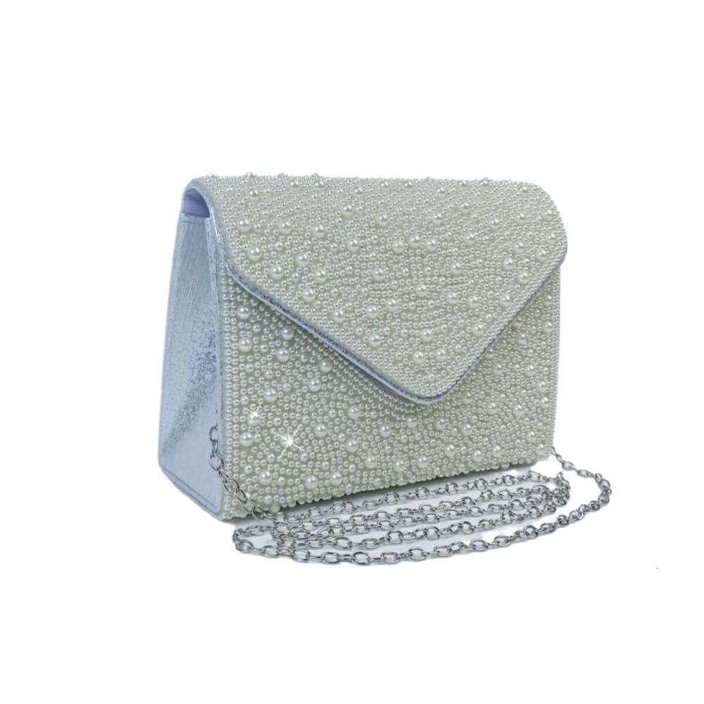 Dinner Bag Light Luxury Pearl Dinner Flip Cover Socialite Evening Dress Bag Handbag Crossbody KQ