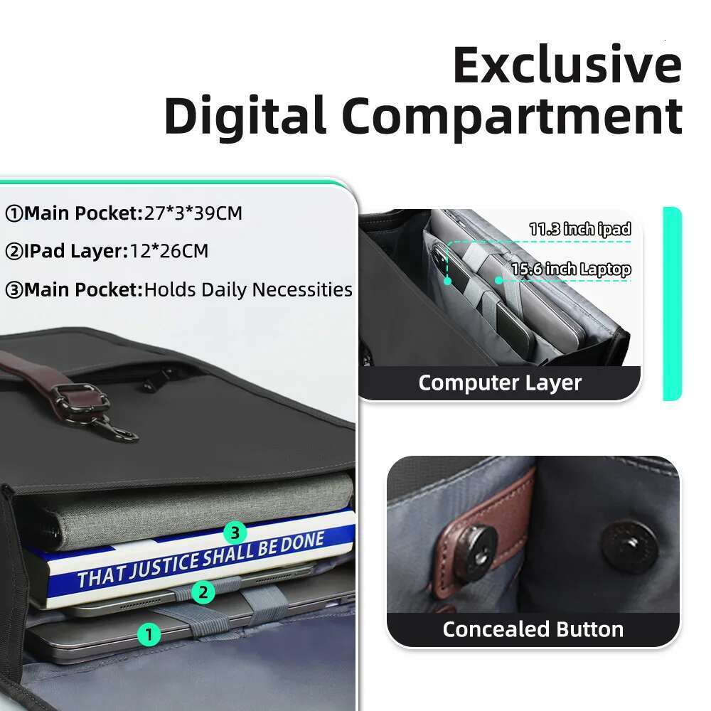 HK Classic Business Backpack For Men Casual 15.6 Inch Laptop Bag With USB Waterproof College School Bags Work Office Rucksacks