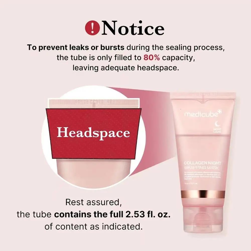 Collagen Overnight Wrapping Peel-Off Facial Mask 75ml Korean Night Mask For Deep Hydration Skin Care 250507