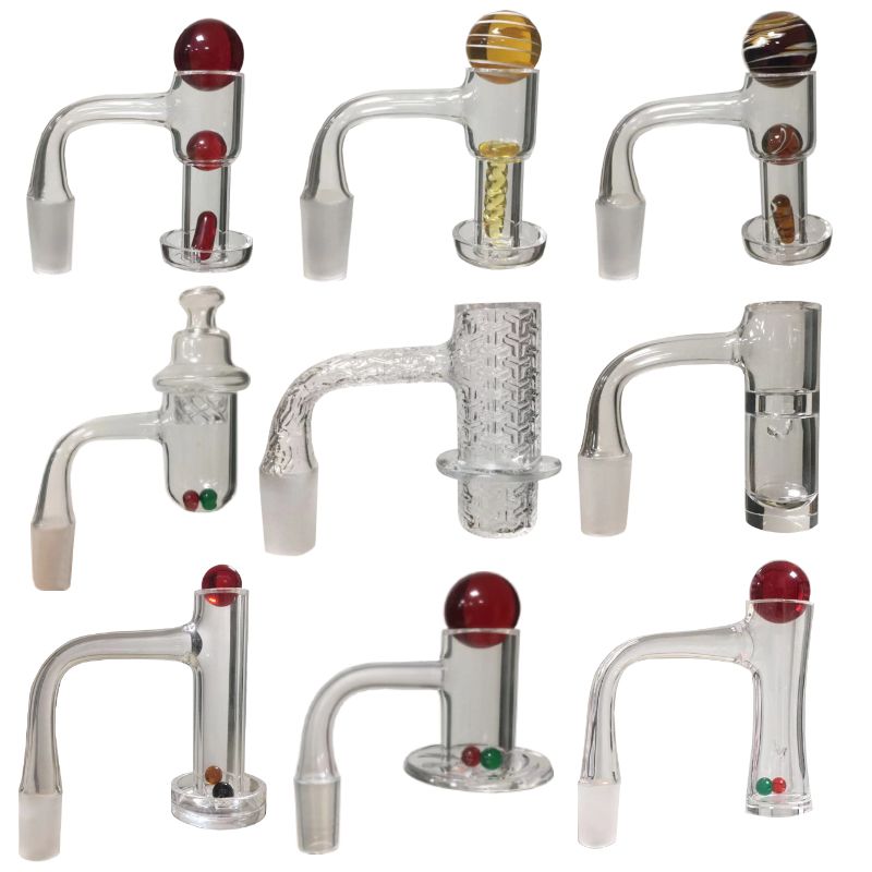 Full Weld Smoking Terp Slurper Quartz Banger Blender Finger Bangers Top Carb Cap Middle Balls Capsule Pill Fully Welded For Water Pipes Hookah Bong 1pcs