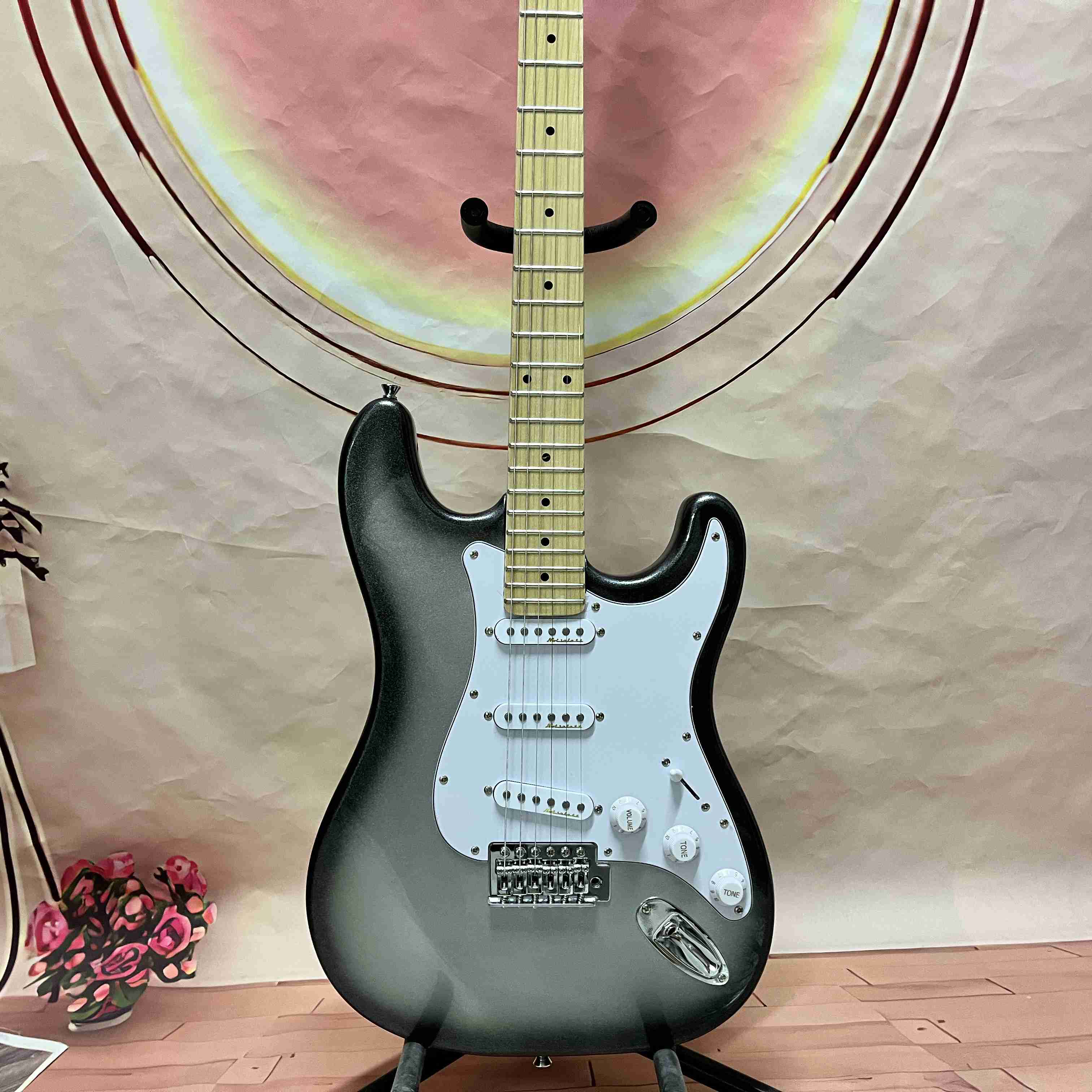 US WAREHOUSE exquisite ST electric guitar 22 frets SSS pickup Chrome hardware Maple neck 6 strings basswood body