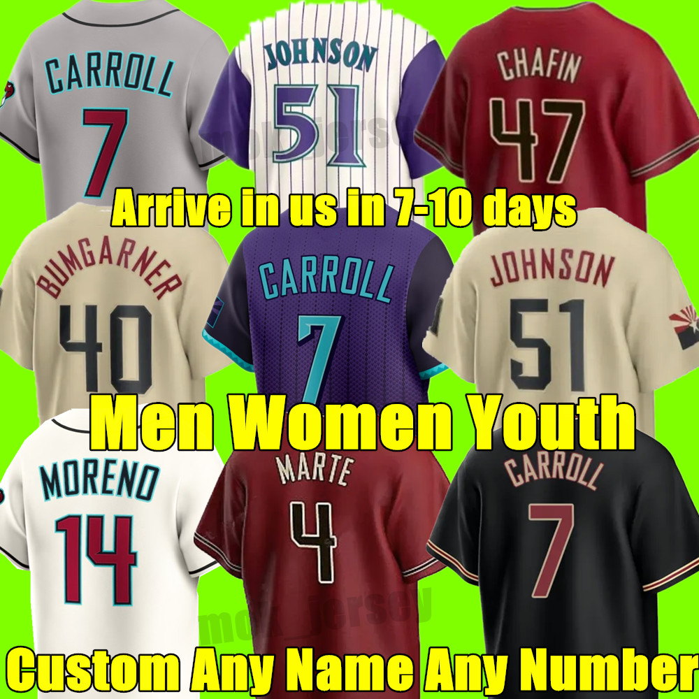 Custom S-4XL 2025 City Connect Baseball Jersey Corbin Carroll Alek Thomas Ketel Marte Zac Gallen Paul Sewald Randy Johnson Kelly Gurriel Jr. Moreno McCarthy Smith