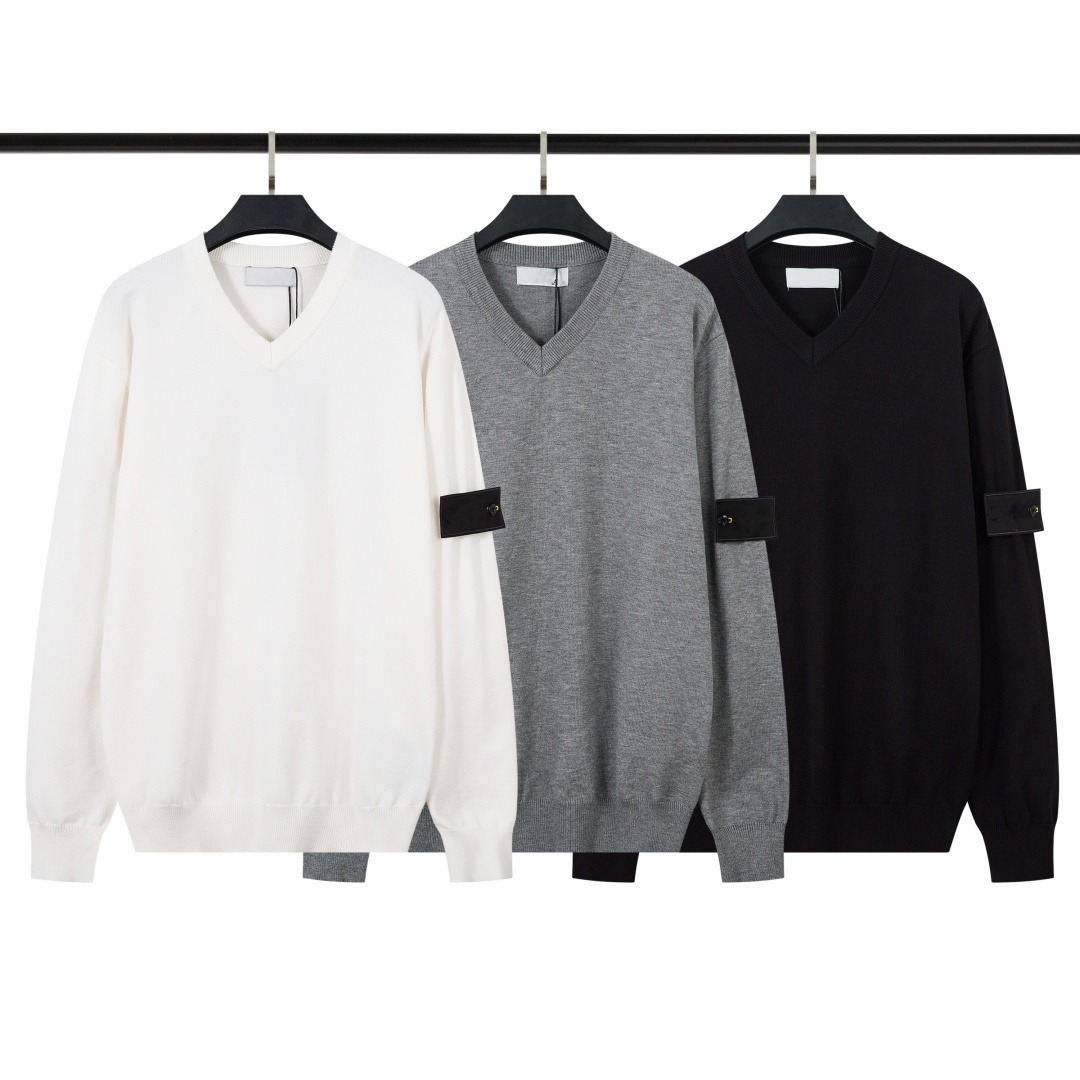 Soft Cashmere Sweater Men's Clothing Autumn Winter Pullover Business Casual Bottom V-neck Knitted Woolen Slim Fit Knitwear Male