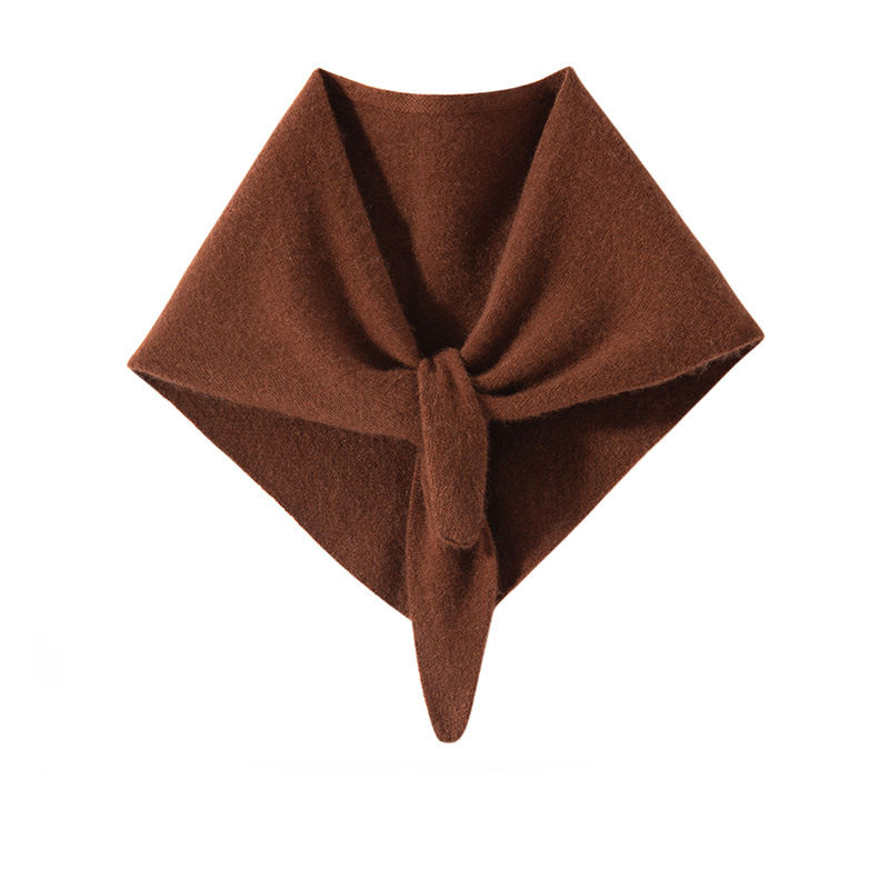 K648 100% pure cashmere small triangle scarf for women knitted scarf neck protection scarf new shawl exterior scarf
