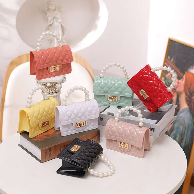 Dinner Bag Pearl Bags Cheap Mini Handbag Children S Silicone Jelly Bag KQ