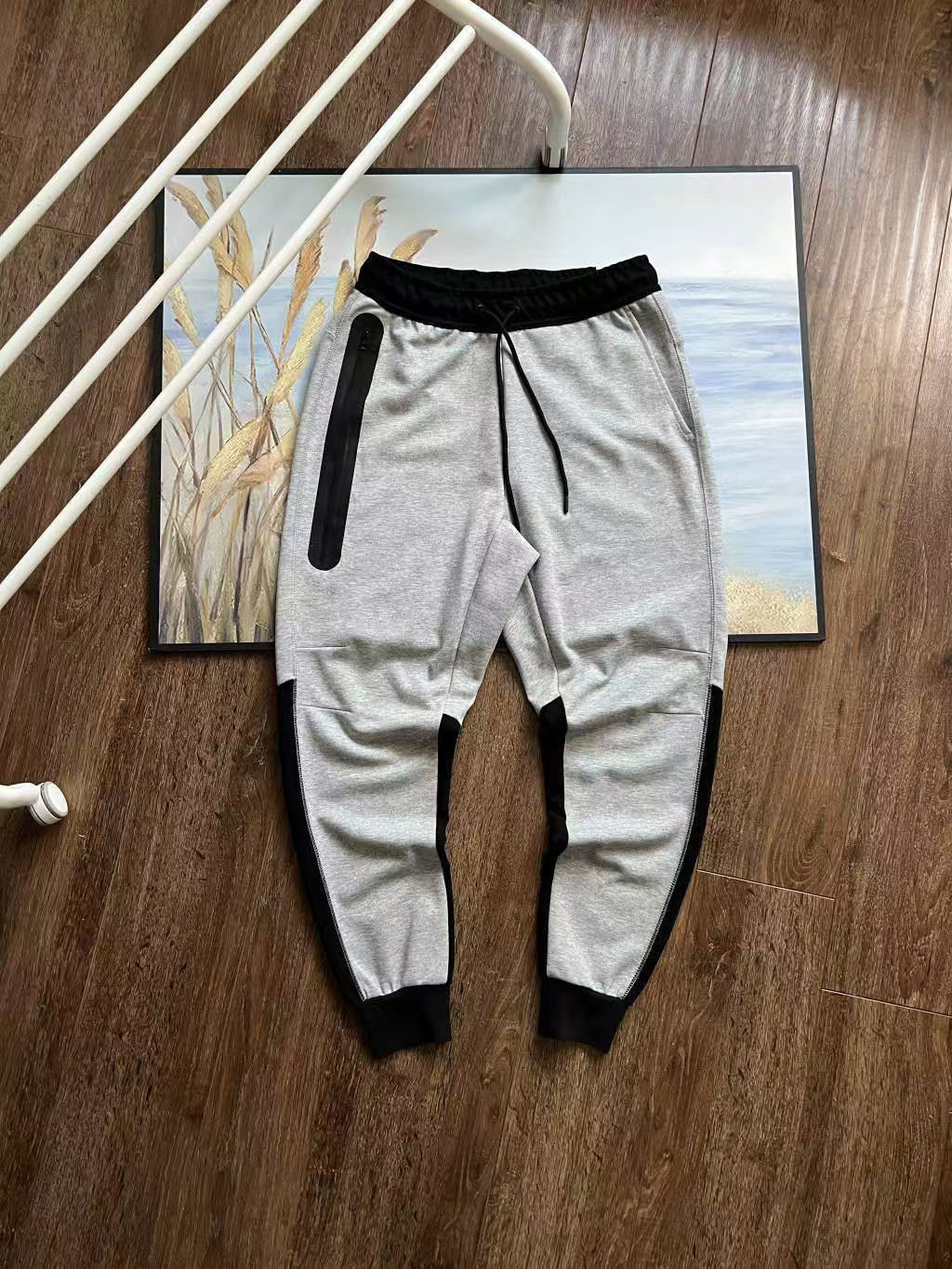 Sports Spring Autumn new hooded jacket, laminated pants, sports and leisure suit