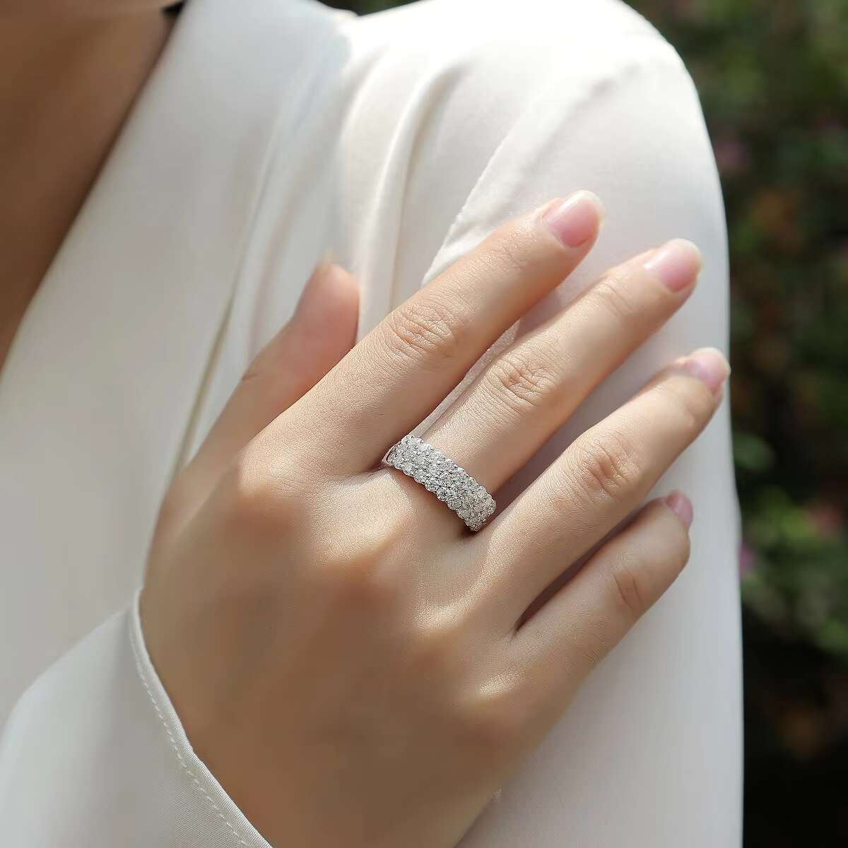 925 Silver Jewelry Luxury Moissanite Jewelry Wedding Rings Moissanite Diamond Engagement Ring Fine Jewelry Rings