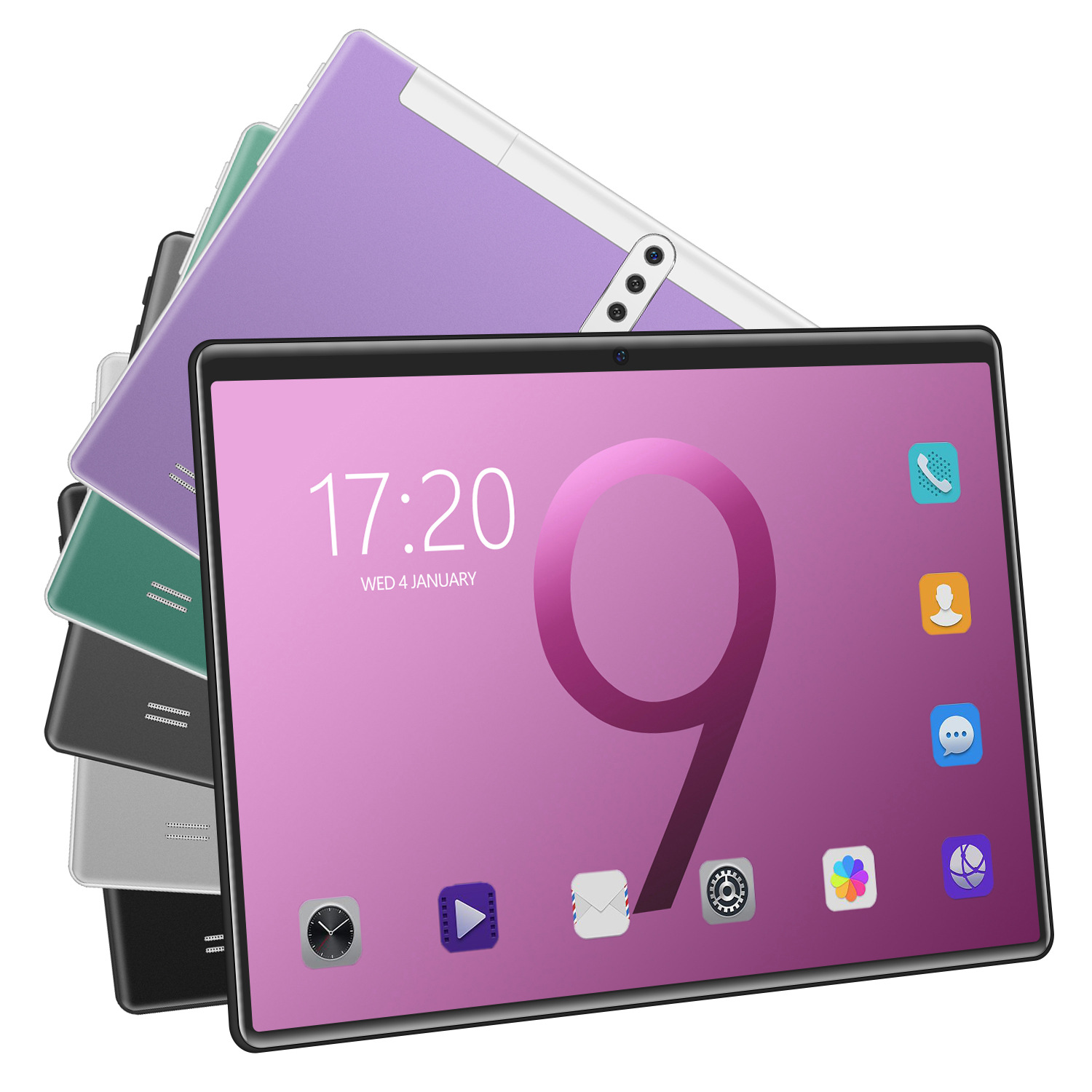 10.1 Inch Android 8.1 Tablet PC Computer Real 4G 2GB RAM+16GB Can Change The Fake 6+128G 1.5GHZ ROM 8000mAh Dual Camera WIFI Bluetooth
