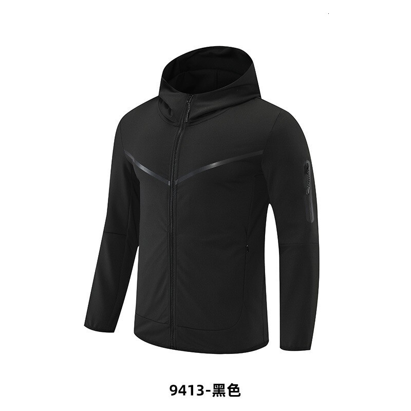 2023 new casual sports hooded jacket zipper hoodie sweatshirt men's clothing