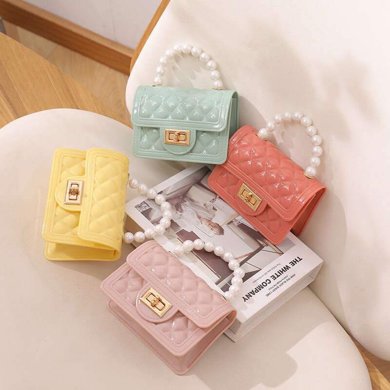 Dinner Bag Pearl Bags Cheap Mini Handbag Children S Silicone Jelly Bag KQ