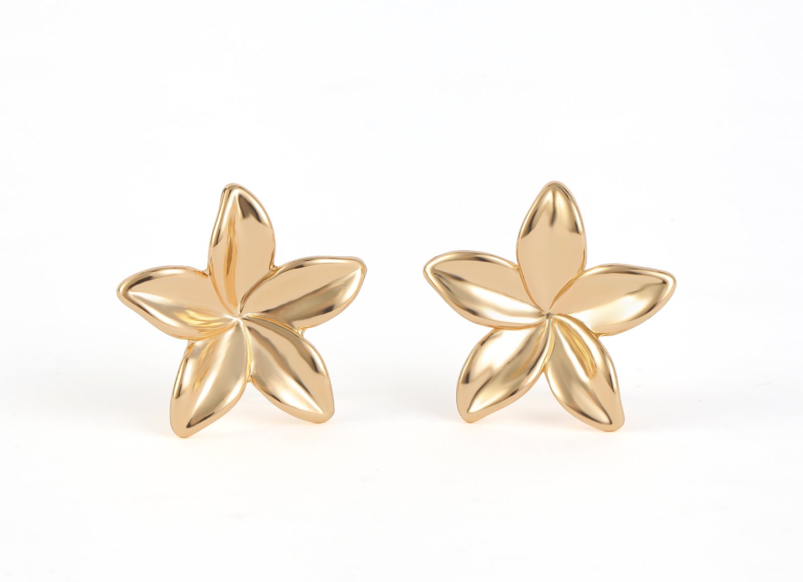 Oval Dangle Design Hammered Metal Finish Textured Gold Drop Earrings a wide variety of styles Full of high-end feeling